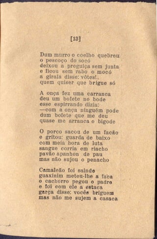 O casamento do bode com a raposa
