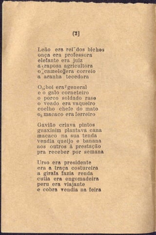 O casamento do bode com a raposa