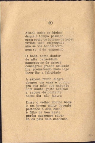 O casamento do bode com a raposa