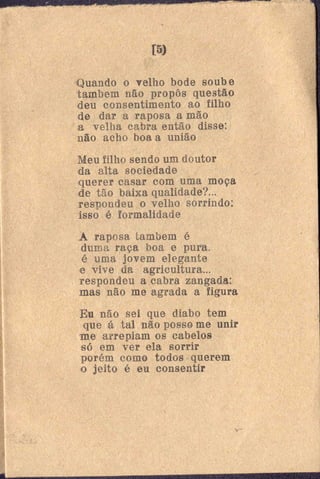 O casamento do bode com a raposa