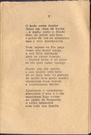 O casamento do bode com a raposa