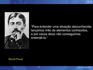 “ Para entender uma situação desconhecida, lançamos mão de elementos conhecidos,  e por causa disso não conseguimos  entendê-la.” Marcel Proust 