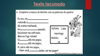 Texto lacunado
 