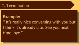 Termination Example Conversation Oral Communication Quarter 1-Week1-- Various Communicative Strategies ...