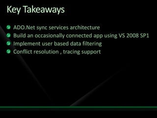 Occasionally Connected Systems