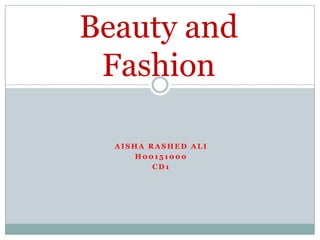 Beauty and Fashion Aisha Rashed Ali H00151000 CD1 