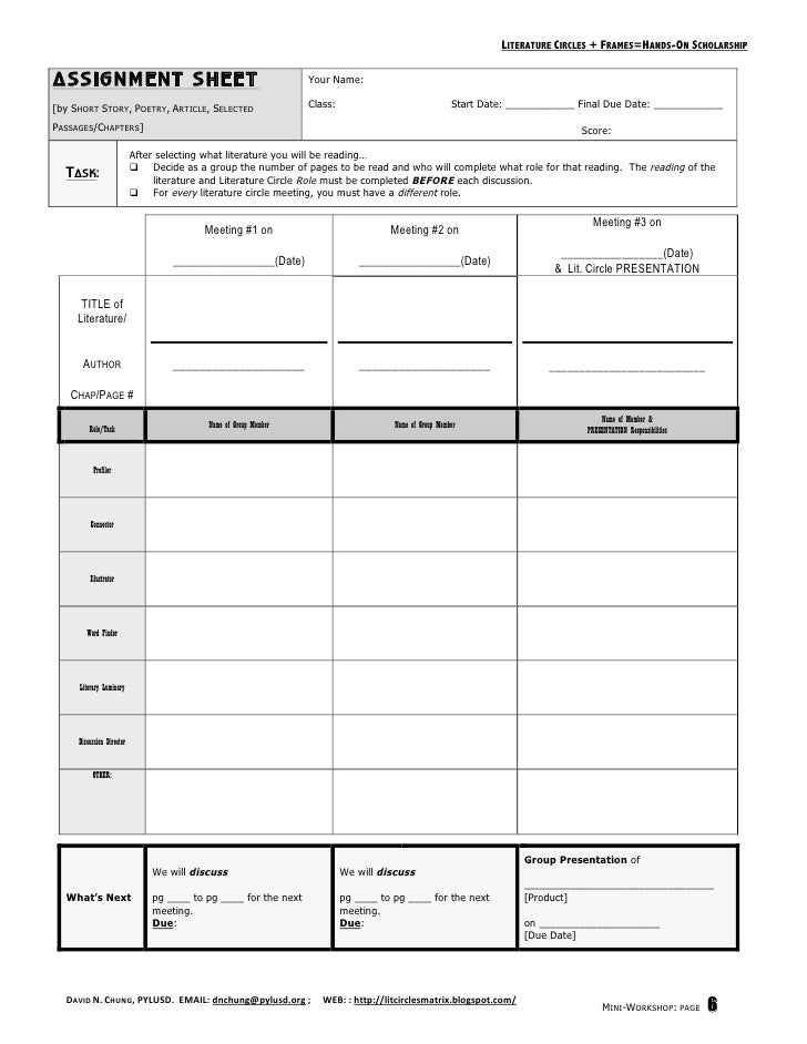 OCC GATE WORKSHOP - LIT CIRCLE FRAMES 2010