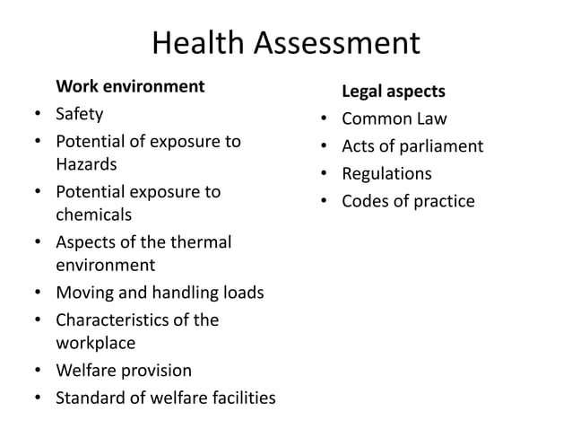 Occupational health and safety management | PPT