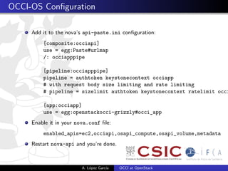 Occi Api OCCI-OS tutorial | PDF
