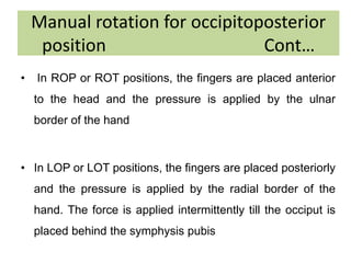 Occipito posterior position | PPTX