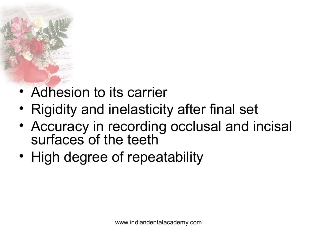 Occlusal registration in removable partial denture / orthodontic semi…