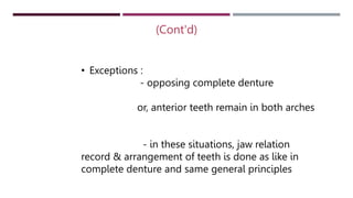 Occlusal Record Rpd occlusal relationships for rpd -protik.pptx