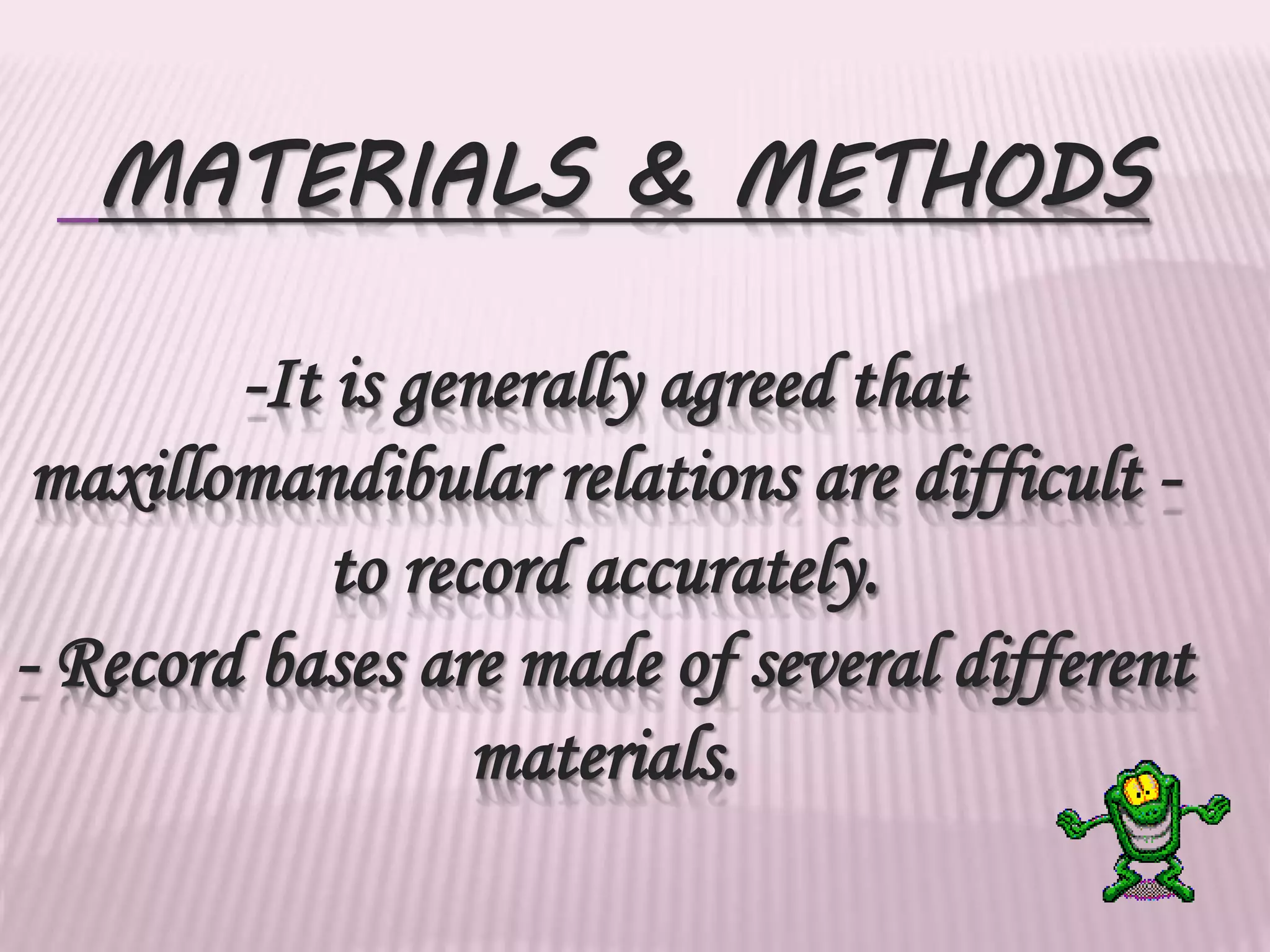 Record bases and Occlusal rims ppt | PPTX
