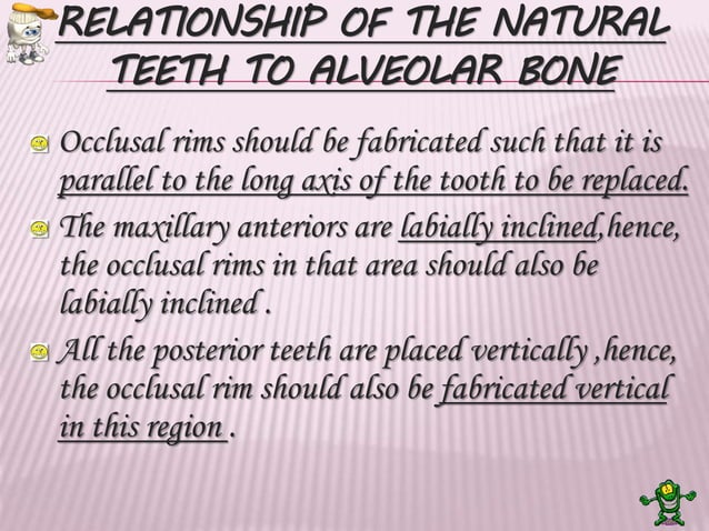 Record bases and Occlusal rims ppt | PPTX