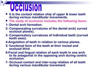 09. Occlusion (CD) - Dentition | PPT