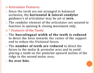 Teeth Incliners occlusion of complete denture teeth.pptx