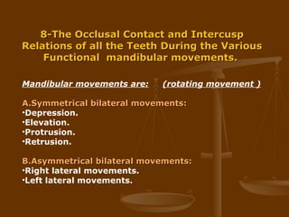 Dental Occlusion | PPT