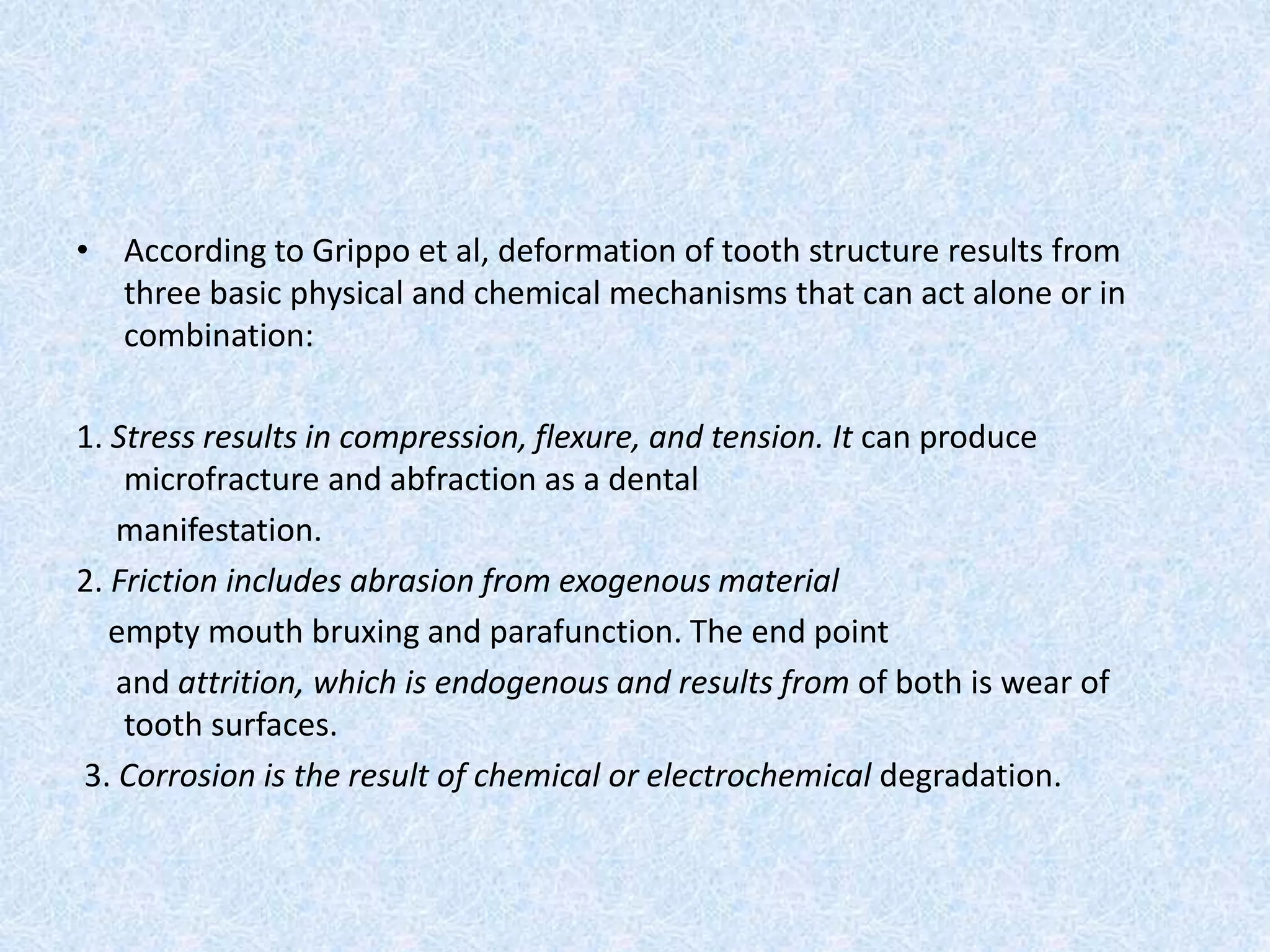 Tooth Microfracture Occlusion diseases | PPTX