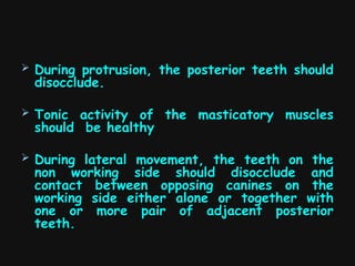 Tooth Disocclude Comprehensive Overview of Occlusion in Fixed Partial Dentures ...