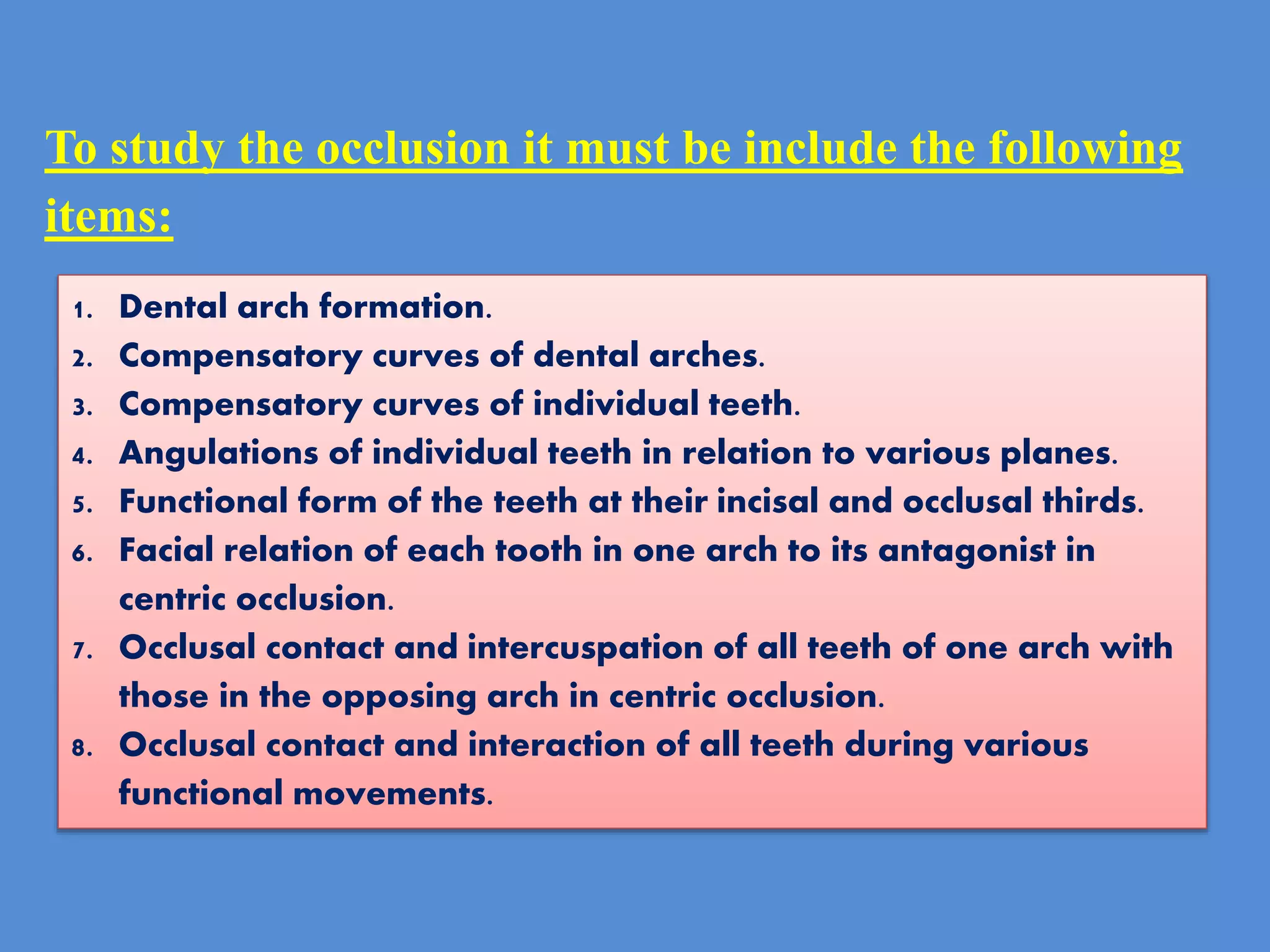 ]Dental Occlusion part 1 | PPTX