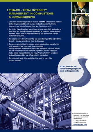 OCCMS Brochure | PDF