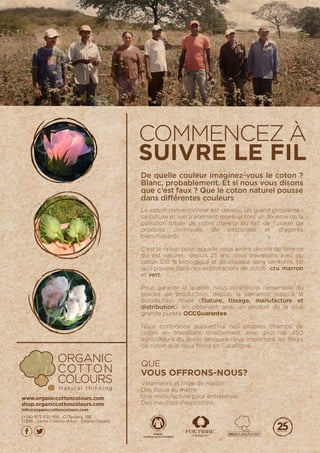 Organic Cotton Colours communiqué de presse - FRANÇAIS
