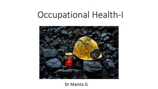 Occupational Health part 1