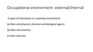 Occupational Health part 1