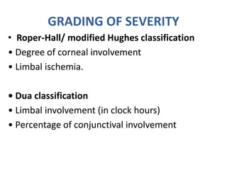Hughes Classification Occular emergencies | PPTX