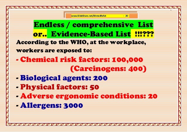 Occupational Diseases  International List