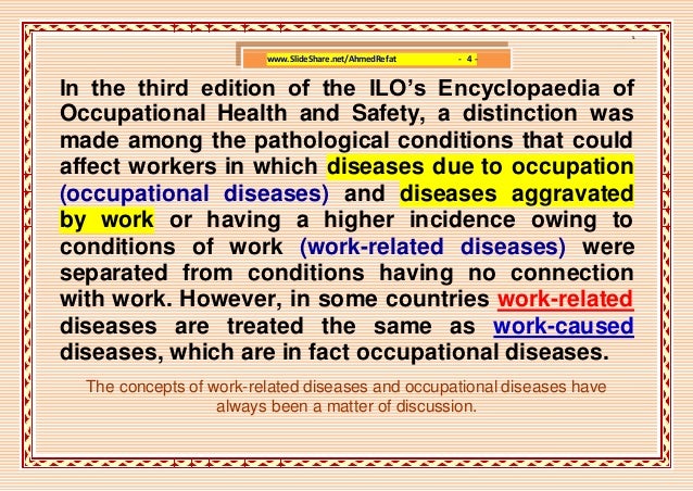 Occupational Diseases  International List