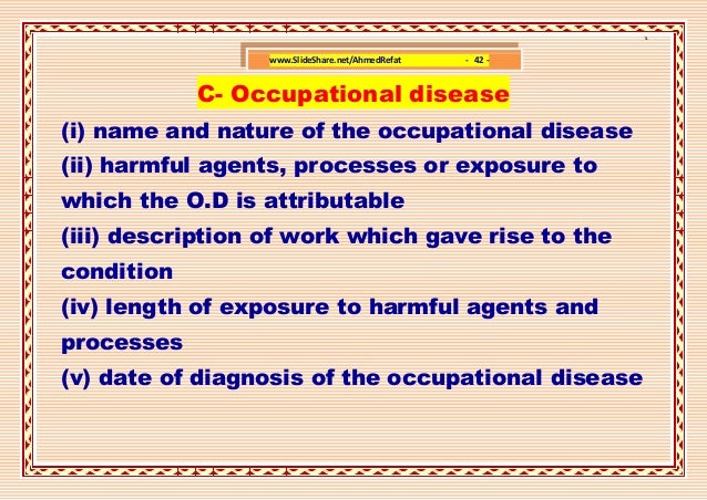 Occupational Diseases  International List