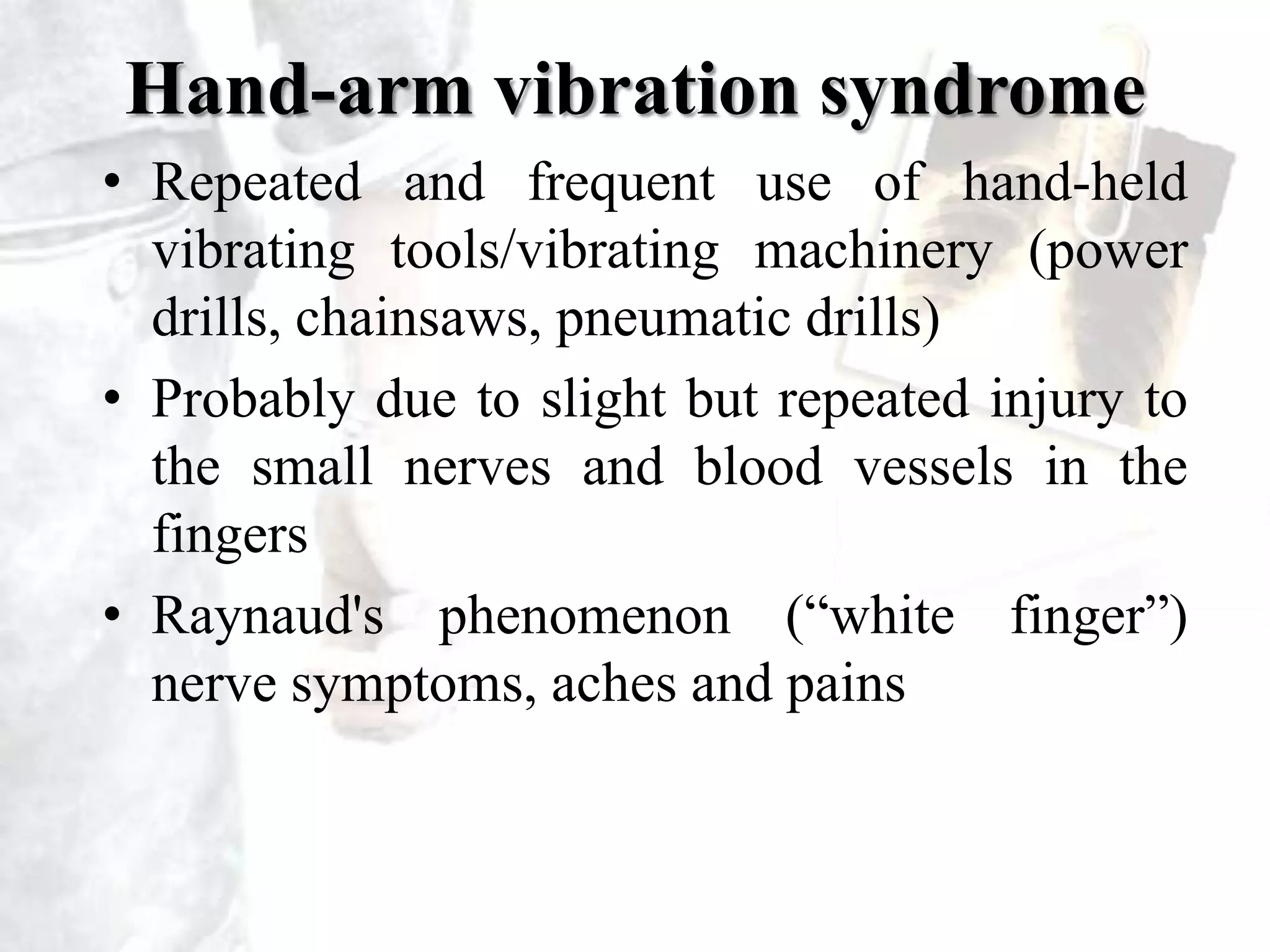 even the finding of congenital malformations in children whose parents may have been exposed to hazardous materials