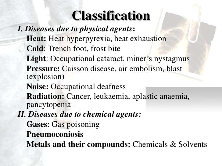 Occupational Diseases