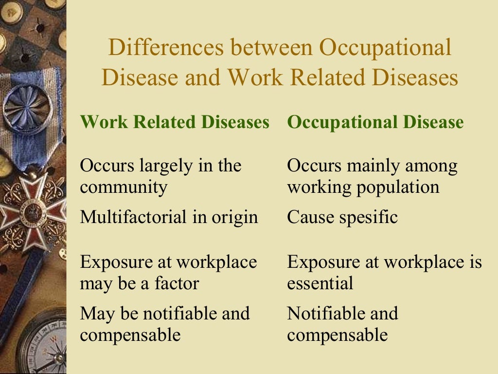 Occupational disease