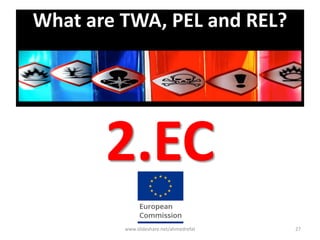 What are TWA, PEL and REL?
2.EC
www.slideshare.net/ahmedrefat 27
 