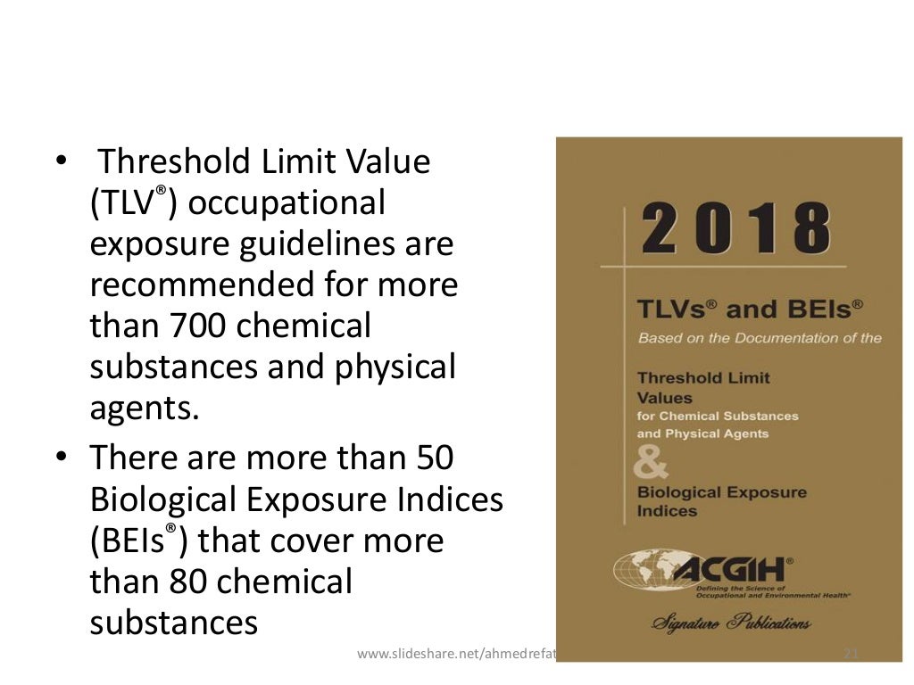 Occupational exposurelimits