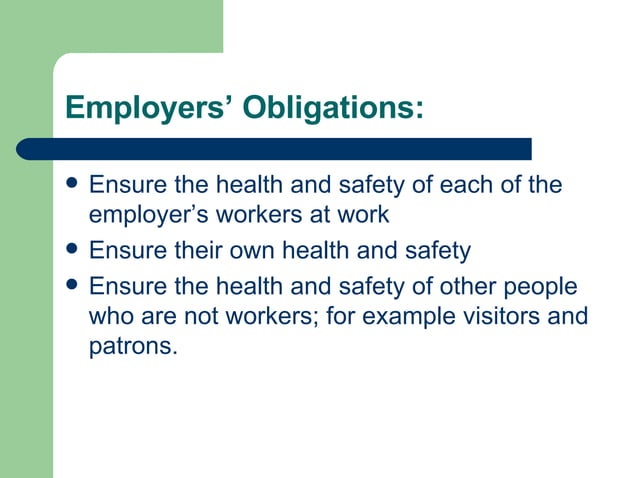Occupational Health Safety PPT