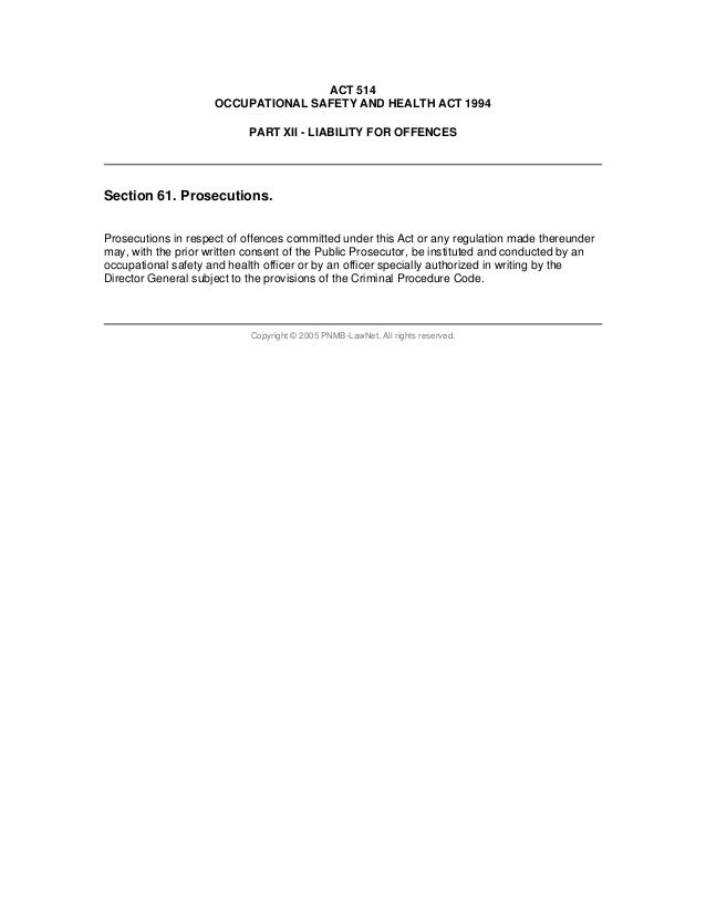 occupational safety and health act essay Read this essay on osha according to osha, congress enacted the occupational safety and health act of 1970, which enabled the occupational safety and health administration (osha) the full words of osha is occupational safety and health act 1994. occupational safety and health act essay Read this essay on osha according to osha, congress enacted the occupational safety and health act of 1970, which enabled the occupational safety and health administration (osha) the full words of osha is occupational safety and health act 1994.