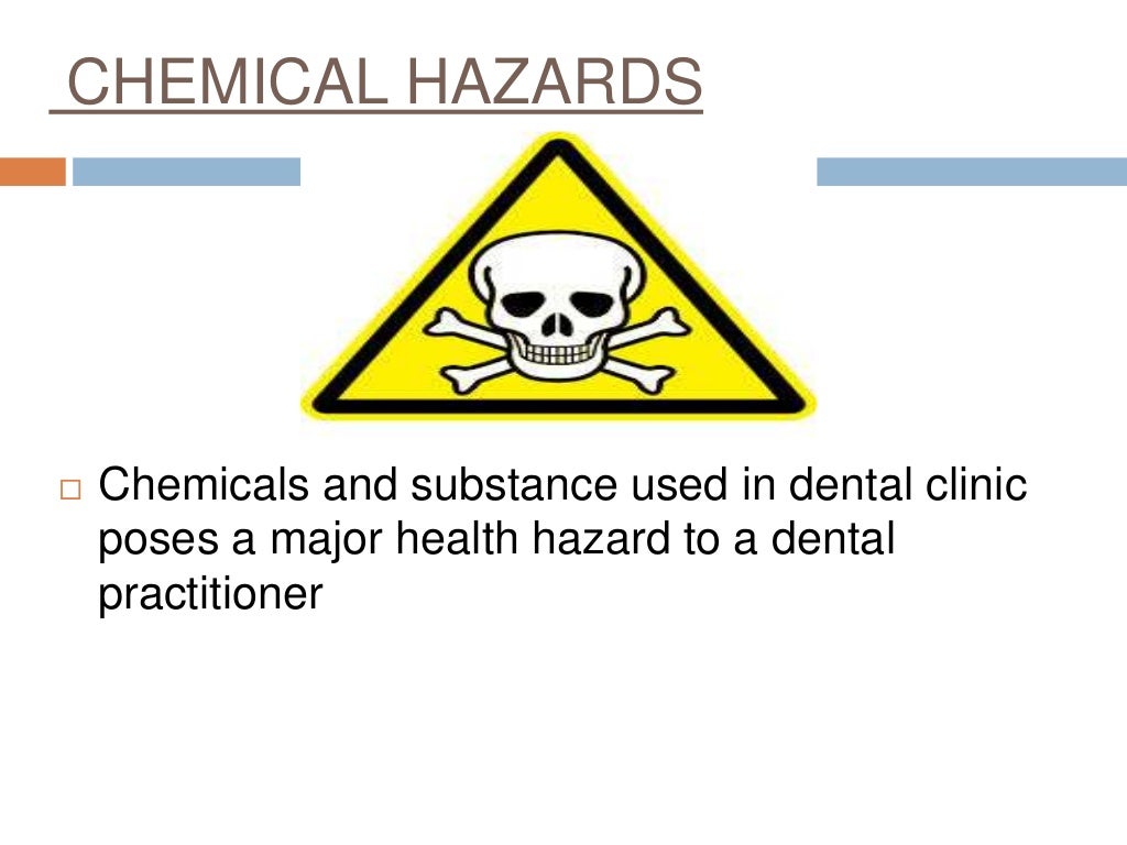 Occupational hazards in dentistry