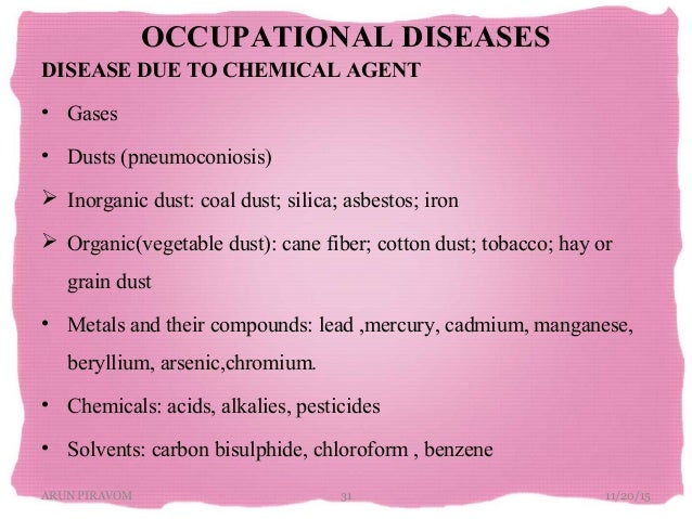 Occupational and industrial disorders ppt