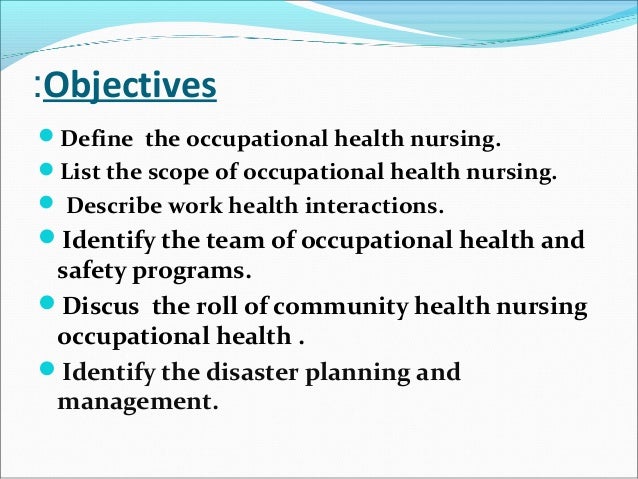 The Aims and Benefits of Occupational Health