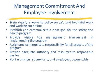 Worksite Parties Occupational Health & safety | PPTX