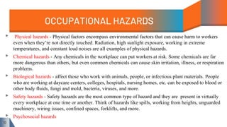 Occupational health and safety | PPTX