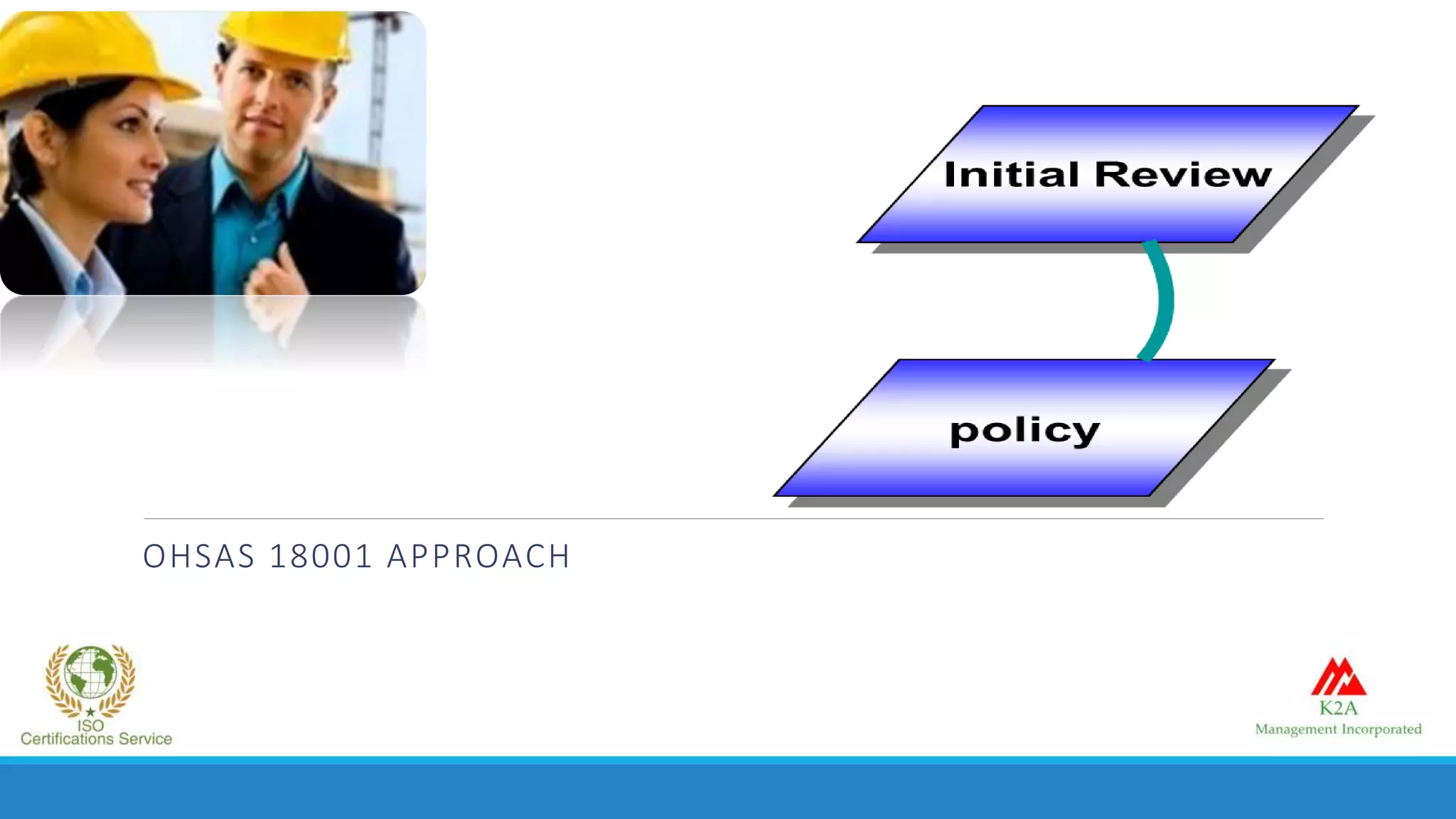 OHSAS 18001 APPROACH
 