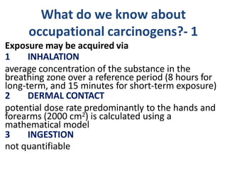 GROUP 2A (PROBABLE) CARCINOGENS
30 IARC group 2A carcinogens are occupational.
CHEMICAL AGENTS ASSOCIATED CANCERS
Polyarom...