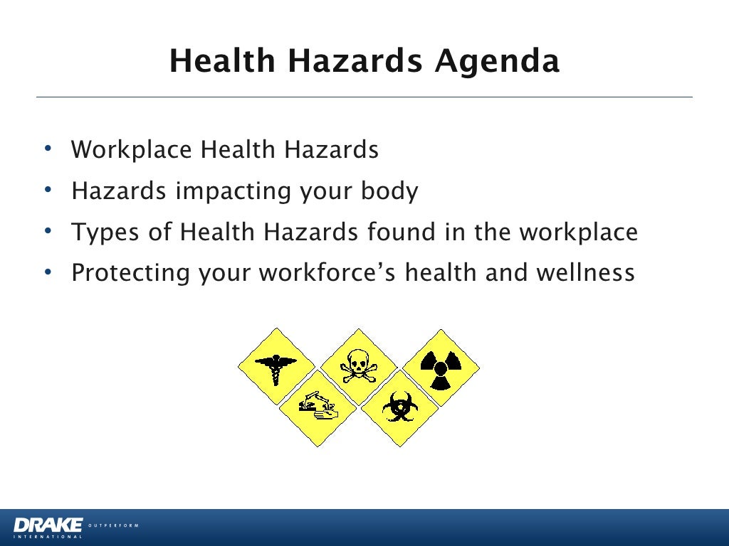 Health Hazards in the Workplace