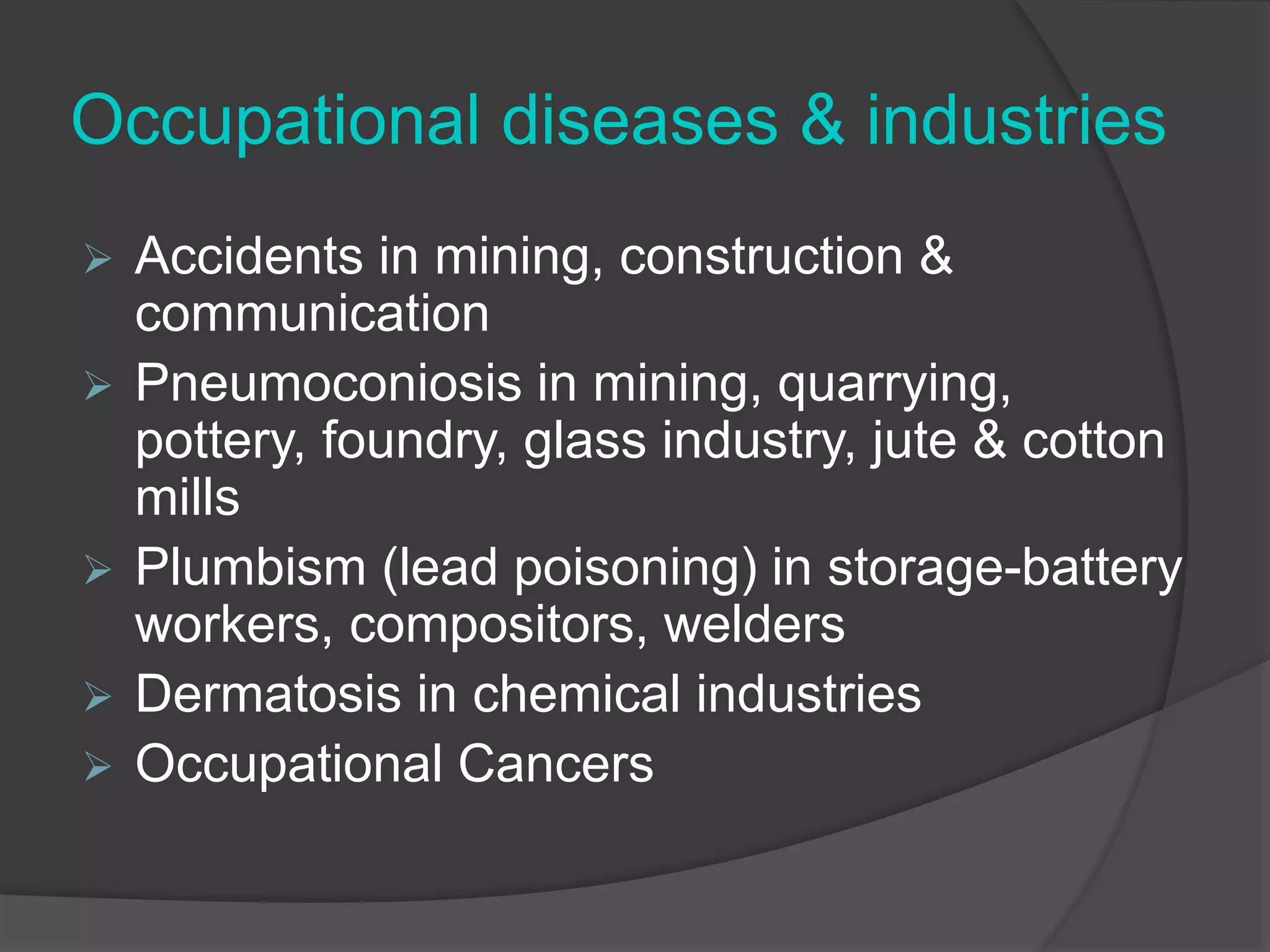 Occupatinal Health Risks Occupational health hazards & precautions | PPTX