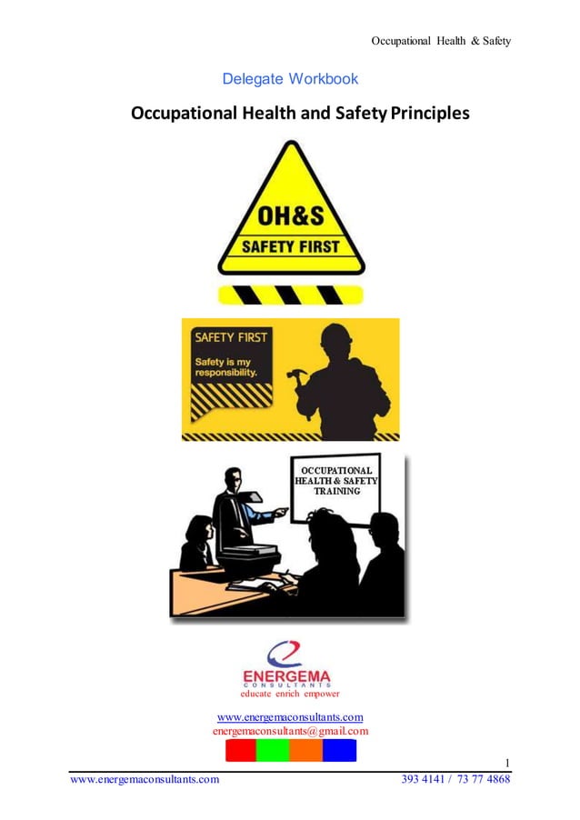 Occupational health & safety principles 31.01.14