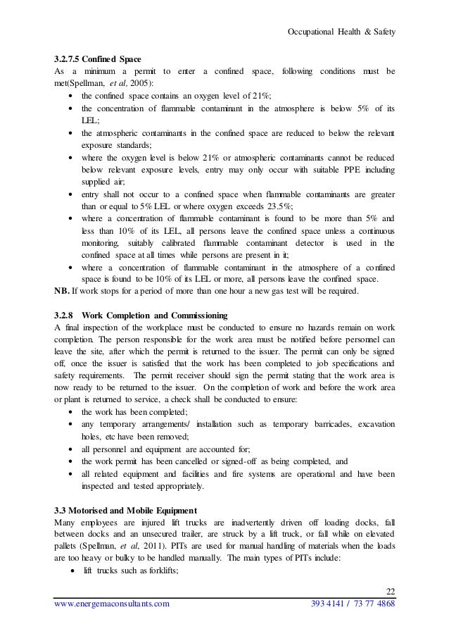 Occupational health & safety principles 31.01.14